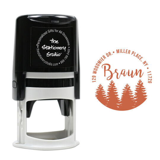 Wooded Pines Self Inking Stamper